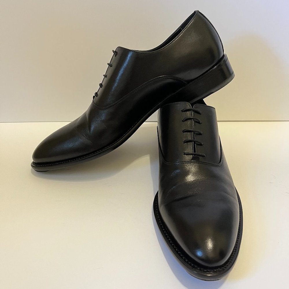 Black Oxford Dress Shoe by Enrico Fantini - Picture 9 of 14